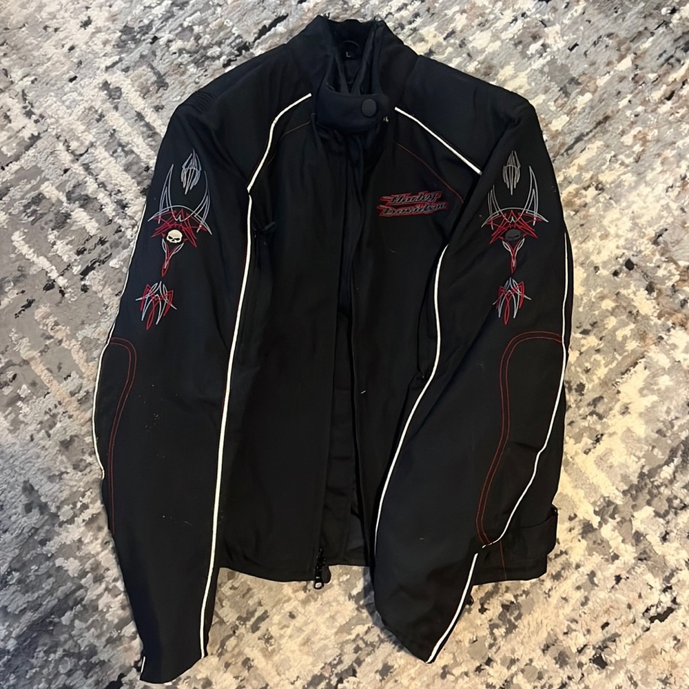 Like New Women’s Harley Davidson Nylon Motorcycle Riding Jacket